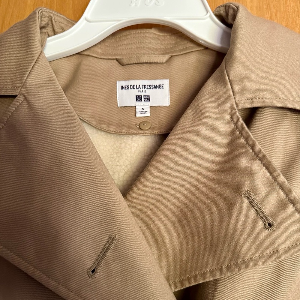 Uniqlo Ines de la Fressange Khaki Trench Coat - Picture 4 of 12
